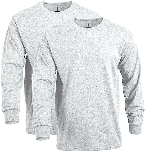 Heavy Cotton 100% Cotton Long Sleeve Tshirt (5400) Ash Grey, M